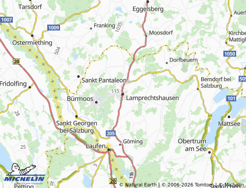 MICHELIN-Landkarte Lamprechtshausen - ViaMichelin