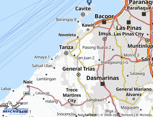 MICHELIN Arnaldo Poblacion map - ViaMichelin