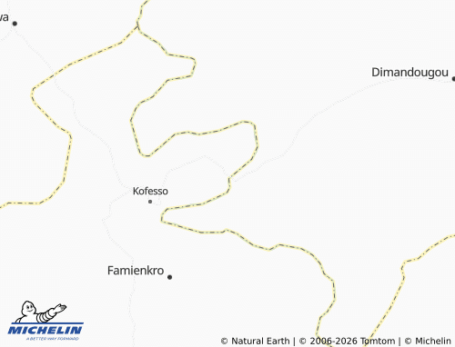 MICHELIN-Landkarte Sérébou - ViaMichelin
