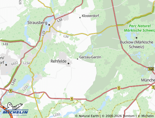 Mapa MICHELIN Garzau-Garzin - ViaMichelin