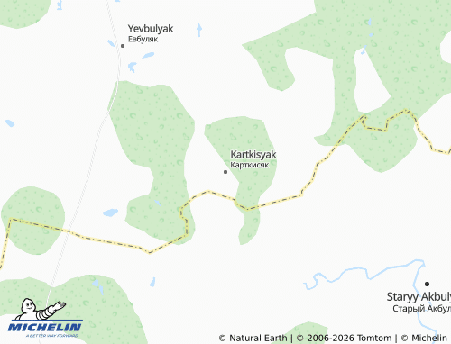 MICHELIN-Landkarte Kartkisyak - ViaMichelin