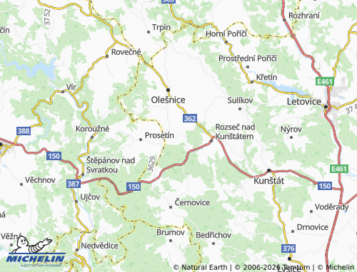Kaart MICHELIN Louka - ViaMichelin