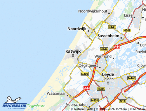 Kaart MICHELIN Katwijk - ViaMichelin