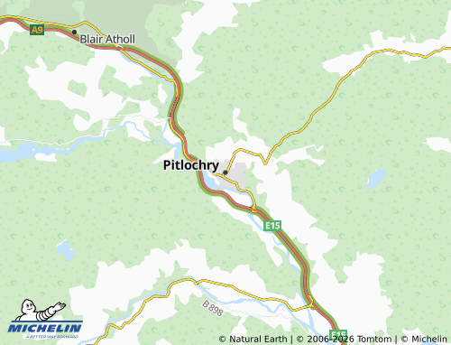 Mappa MICHELIN Pitlochry - ViaMichelin