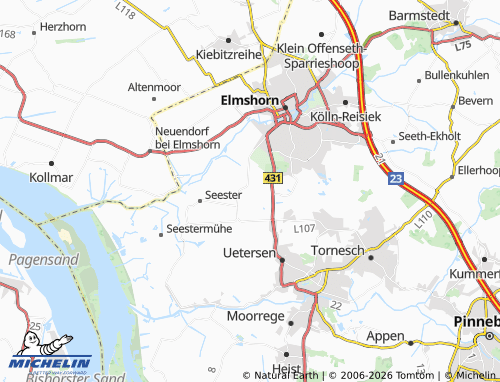 MICHELIN Holstendorf map - ViaMichelin