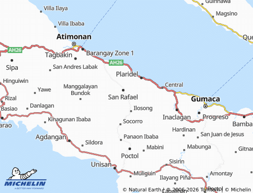 MICHELIN Inalig map - ViaMichelin