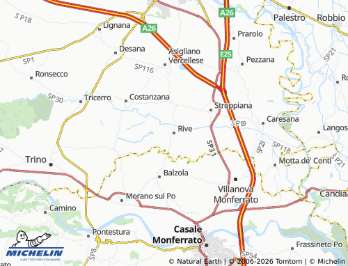 MICHELIN-Landkarte Rive - ViaMichelin
