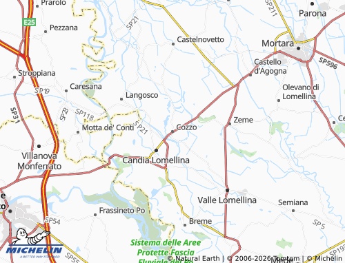MICHELIN Cozzo map - ViaMichelin