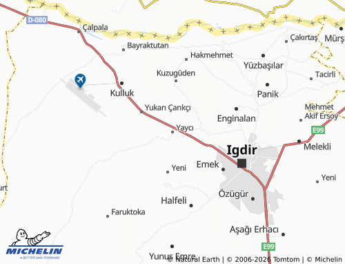MICHELIN Yaycı map - ViaMichelin