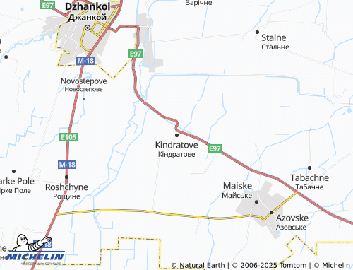 MICHELIN-Landkarte Kindratove - ViaMichelin