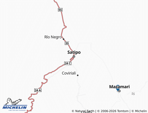 Carte MICHELIN Satipo - ViaMichelin