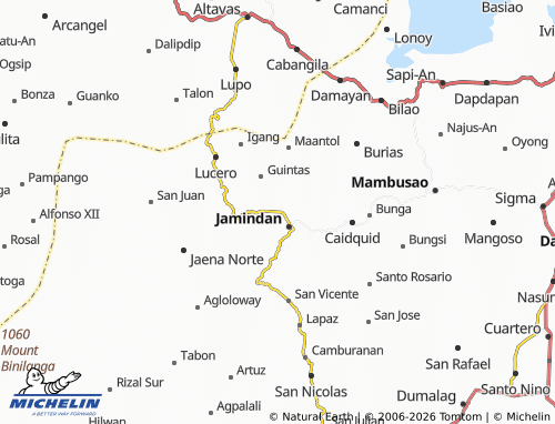 MICHELIN Aglibacao map - ViaMichelin