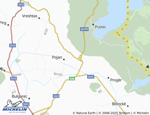 MICHELIN Zvezdë map - ViaMichelin