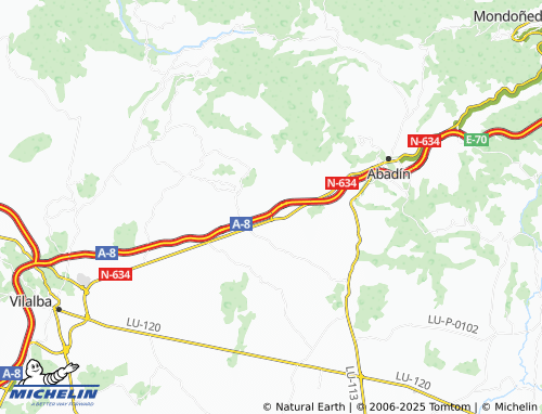 MICHELIN Castromaior (San Xoán) map - ViaMichelin