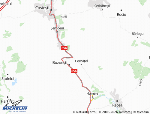 Mappa MICHELIN Vulpești - ViaMichelin
