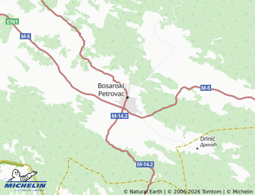 Mappa MICHELIN Bosanski Petrovac - ViaMichelin