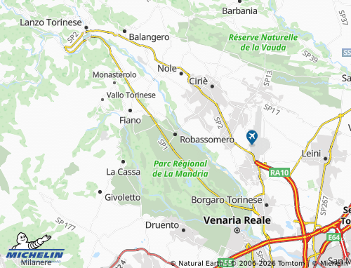 Mapa MICHELIN Robassomero - ViaMichelin