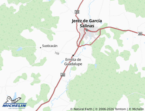 Mapa MICHELIN Obrera, Ermita de Guadalupe - ViaMichelin
