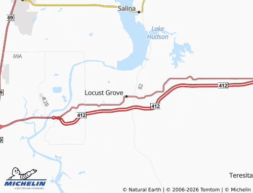 Mappa MICHELIN Locust Grove - ViaMichelin