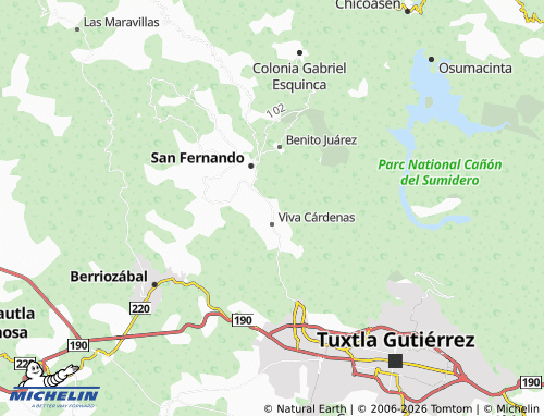 Carte MICHELIN Ribera Álvaro Obregón - ViaMichelin