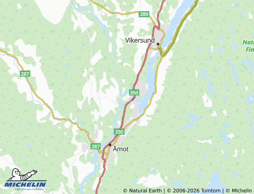 MICHELIN Kattfoss map - ViaMichelin
