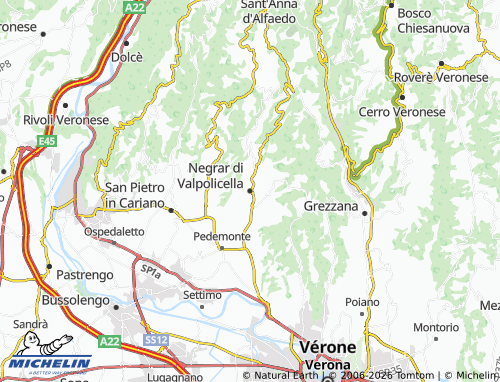 MICHELIN-Landkarte Negrar di Valpolicella - ViaMichelin