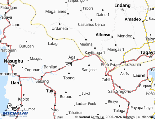 MICHELIN Aga map - ViaMichelin