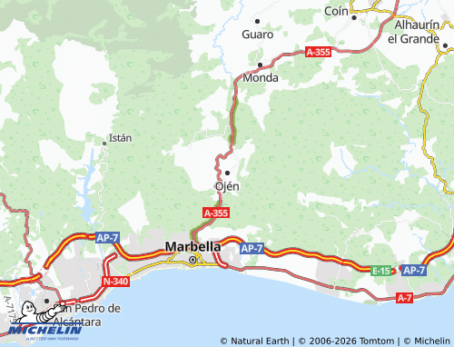 MICHELIN Ojén map - ViaMichelin