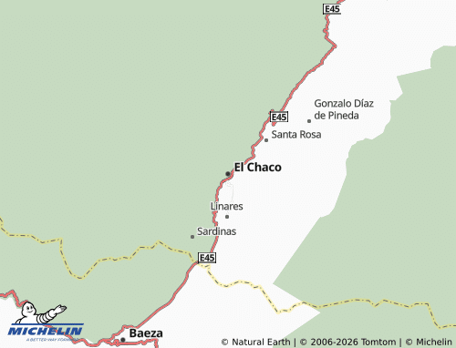 Carte MICHELIN El Chaco - ViaMichelin