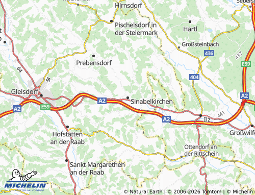 Carte MICHELIN Sinabelkirchen - ViaMichelin