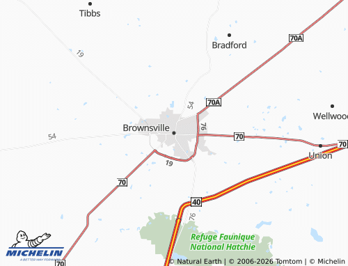 Mapa MICHELIN Brownsville - ViaMichelin