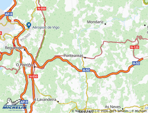 Kaart MICHELIN Areas (Santa María) - ViaMichelin
