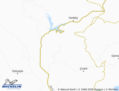 MICHELIN Çömlekli map - ViaMichelin