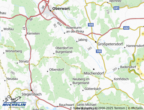 MICHELIN-Landkarte Neuhaus in der Wart - ViaMichelin