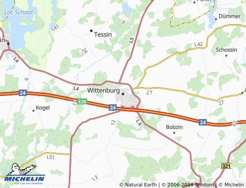 MICHELIN-Landkarte Wittenburg - ViaMichelin