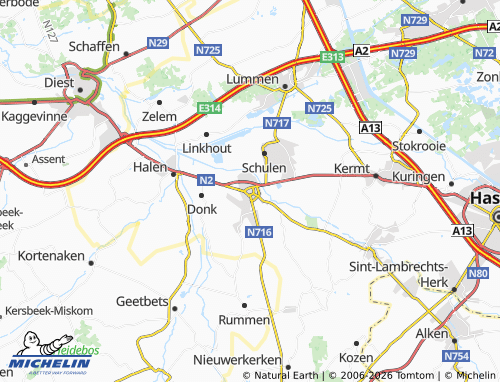 Mappa MICHELIN Herk-de-Stad - ViaMichelin
