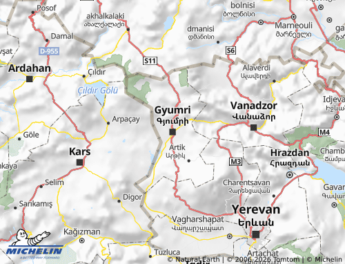 Mappa MICHELIN Shiraki marz - ViaMichelin