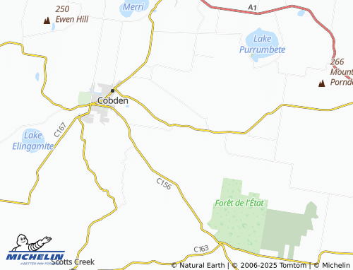 MICHELIN Bullaharre map - ViaMichelin