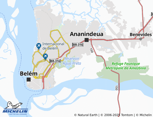 MICHELIN Águas Lindas map - ViaMichelin