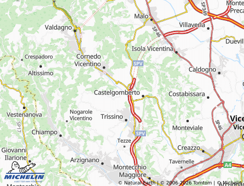 Mapa MICHELIN Brogliano - ViaMichelin