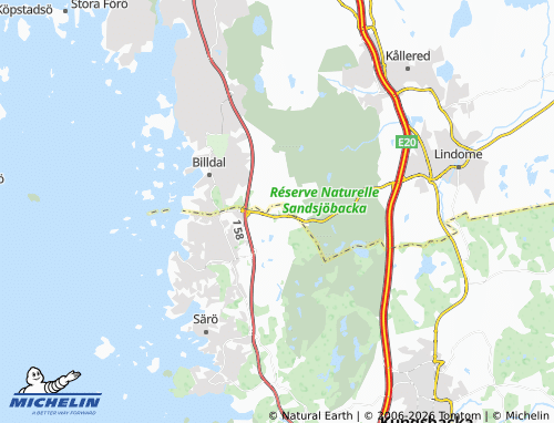 Mapa MICHELIN Högås - ViaMichelin
