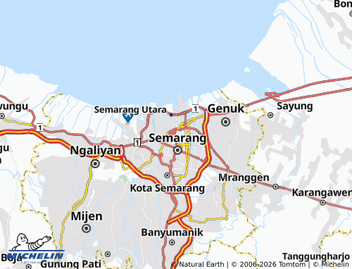 MICHELIN Bangunharjo map - ViaMichelin