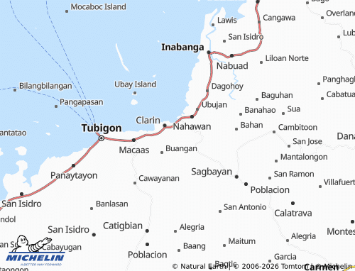 MICHELIN Bontud map - ViaMichelin