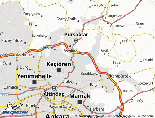 MICHELIN Baraj map - ViaMichelin
