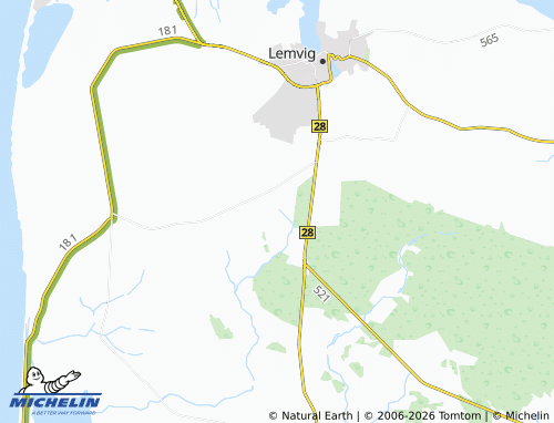 MICHELIN-Landkarte Hedegårde - ViaMichelin