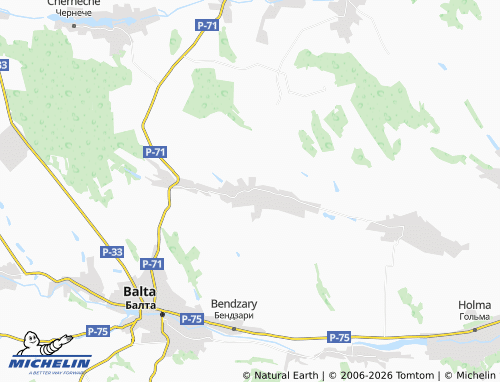 Mapa MICHELIN Korytne - ViaMichelin