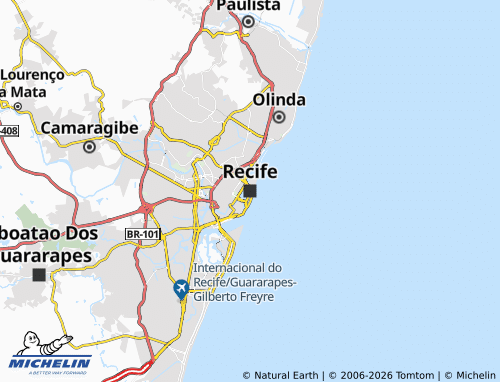 Mapa MICHELIN Recife - ViaMichelin
