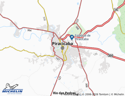 Mapa MICHELIN Piracicaba - ViaMichelin