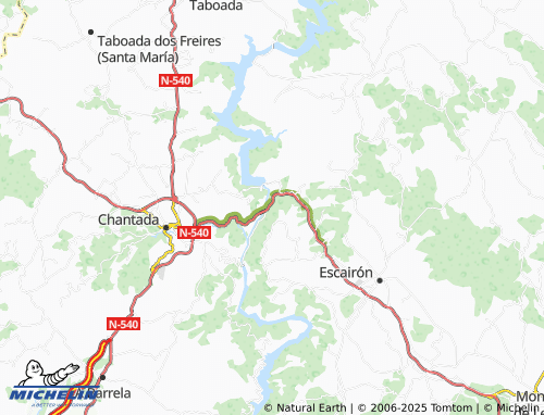 MICHELIN Santo Estevo de Ribas de Miño (Santo Estevo) map - ViaMichelin