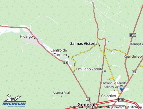Mapa MICHELIN Ampliación Cabecera - ViaMichelin